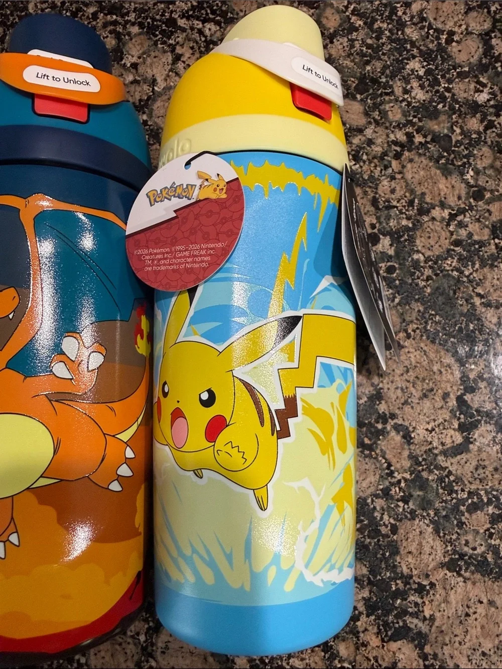 Pokémon owala - Pikachu & Charizard Designs (Yellow, Orange, Blue, Green)